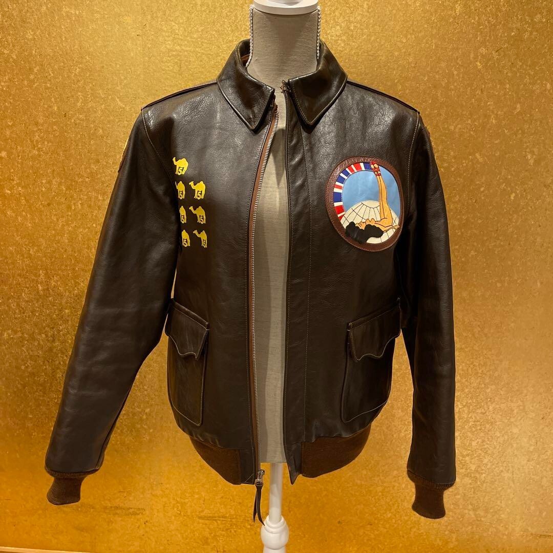 Excellent Real McCoy's A-2 Jacket (40, HUMP HAPPY) | eBay