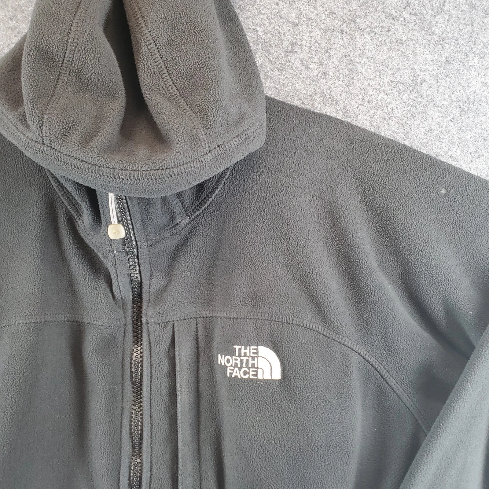 north-face fleece windwall hooded waffle thermal jacket