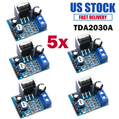 5PCS TDA2030A Audio Amplifier Module Power Amplifier Board AMP 6-12V 15W Mono