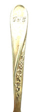 Vintage Wm.Rogers Son Silver-Plated Baby's /Child's Fork Spring Flower 1956s.