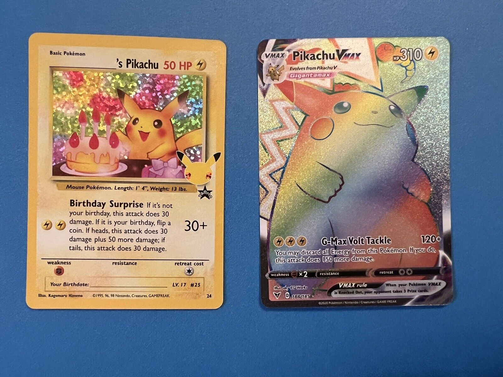 Pikachu VMAX vivid voltage #188 full rainbow art (I'm new to this