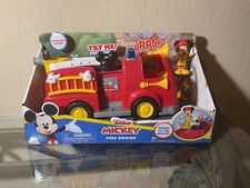 Disney 2021 Mickey Mouse Mickey  s Fire Engine Figure and Vehicle Playset NEW