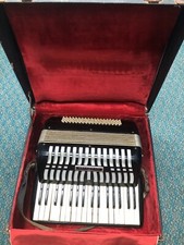 Wurlitzer Black Antique Accordion  Case Free Shipping