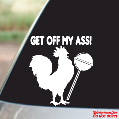 Car Bumper Stickers "EITHER PASS OR GET OFF MY ASS" Funny Bumper Sticker - Set Of 2, 8" Wide, Yellow & Black Wrapped In Ink Bumper Decals - Foto 8