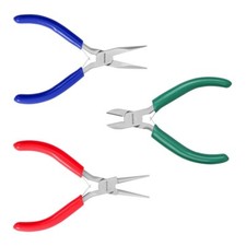 WORKPRO 3PACK Jewelry Pliers Round Nose Plier Needle Nose Plier/Chain Nose Plier