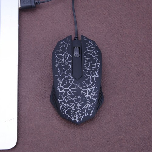 Kabel USB-Schnittstelle 3 Tasten 2400DPI optische farbige Hintergrundbeleuchtung - Bild 4 von 10