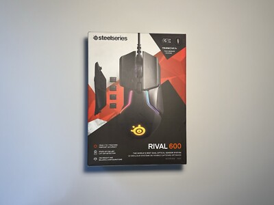 STEELSERIES Rival 600 Gaming Maus, Schwarz 12.000 CPI TrueMove3+ Dual Optical