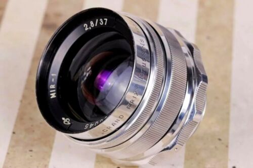 Sowjetisches Objektiv MIR-1 37mm f2.8 M39 Vintage Weitwinkelobjektiv Grand Prix Brüssel - Bild 6 von 11