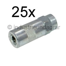 Fettpressenkupplung 4 Backen Mundstück Fettpresse Kupplung M10 Schmiernippel 25x