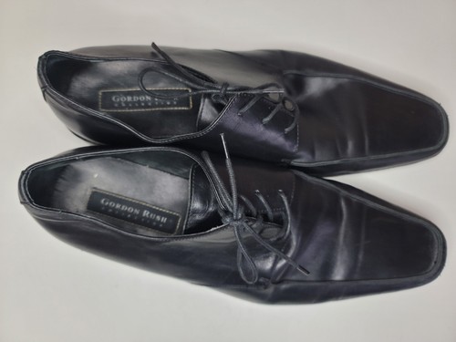 Gordon Rush Diplomat Shoes Mens 11.5 Black Leather Loafers Slip On Dress Shoe - Picture 6 of 8