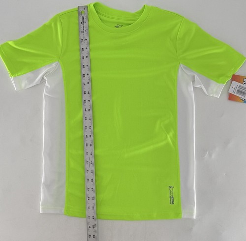 NWT ZeroXposur Boys Rash Guard Swim Shirt NWT UPF 50 Neon Size L 14/16 - Picture 8 of 9