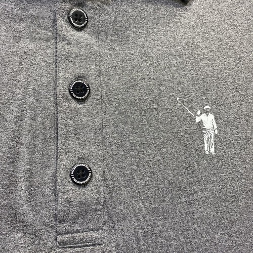 William Murray Golf Camicia Polo Uomo L Grigio Plaid Performance Elasticizzata Casual - Foto 2 di 8