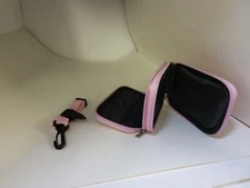 NEW PINK Case Purse W/Double Zipper  + Shoulder Strap for Nintendo DS Lite #11E