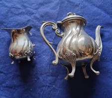 Teiera Peltro 95% Inizio 900 Lucido - Vintage Antico Da Collezione