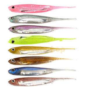 Soft Plastic Two-Tailed Worm Lure Fishing Lure Drop Shot Bass Trout Lures