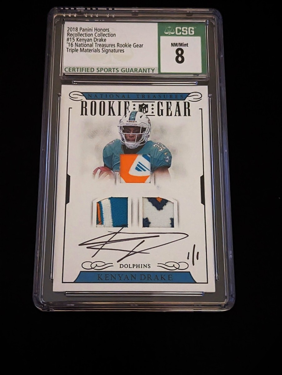 2018 Panini Honors RECOLLECTION Rookie Gear Auto Patch 1/1 Kenyan 