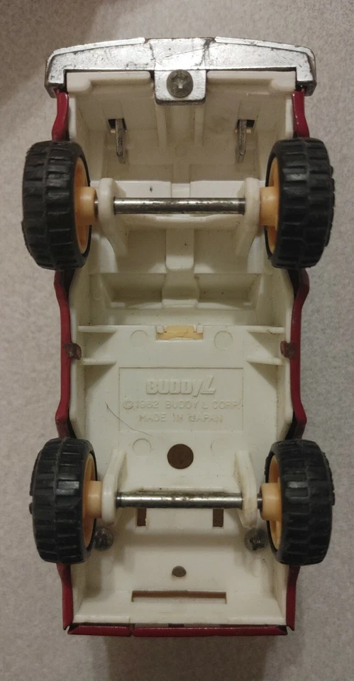 Vintage Buddy L Mini Farm Truck 1970s Horserack 400 Hay Hauler Red Pickup - Image 2 of 4