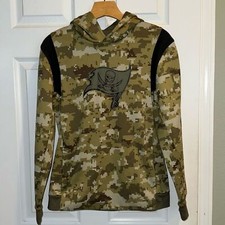 Boy's Nike Olive Tampa Buccaneers Salute To Service Therma Performance Hoodie M