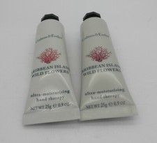 CRABTREE EVELYN Caribbean Island Wild Flowers Purse Sz Hand Therapy LOT of 2