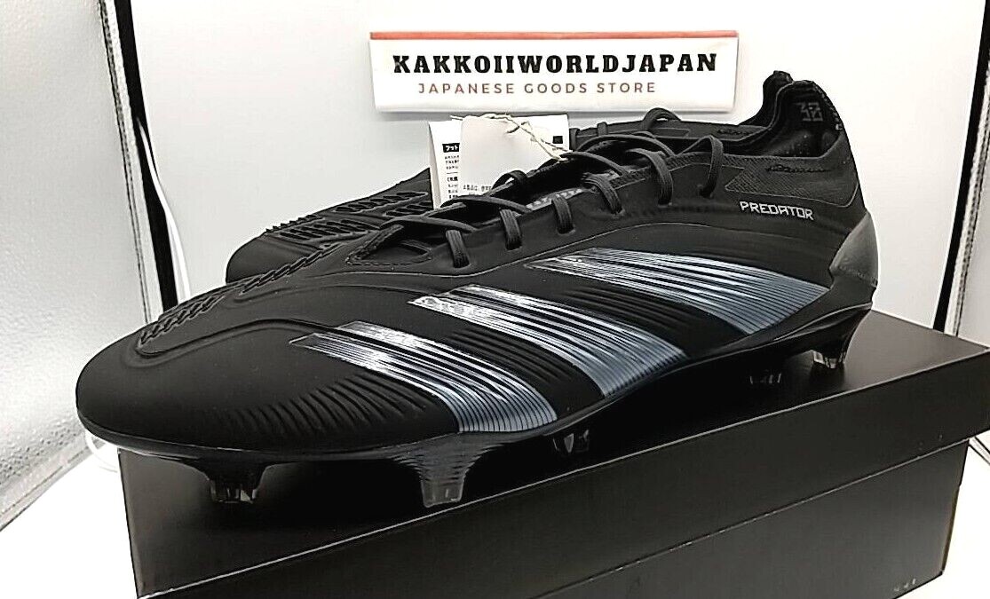 adidas Soccer Cleats PREDATOR ELITE LOW FG Core Black/Carbon adidas Soccer Cleats PREDATOR ELITE LOW FG Core Black/Carbon