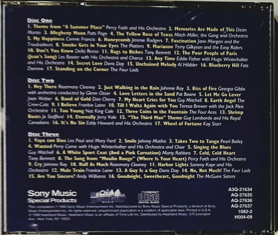 The Fabulous FIFTIES Those Wonderful Years (1990 SONY 3 CDs) 50 Super Hits NEW Foto 3 de 4