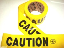 KLEIN 58000 Barricade CAUTION TAPE Yellow/Black Polyethylene 200 ft. 3", 2.5 mil