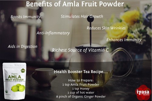 Amla Powder Indian Gooseberry Immunity Booster Premium Packaging 4 8 16 oz 1 lb - Picture 2 of 23
