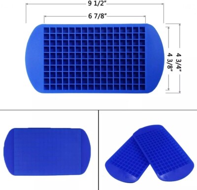 160 Silicone Grids Small Ice Cube Tray Ice Mold Kitchen Tool For Whiskey cola