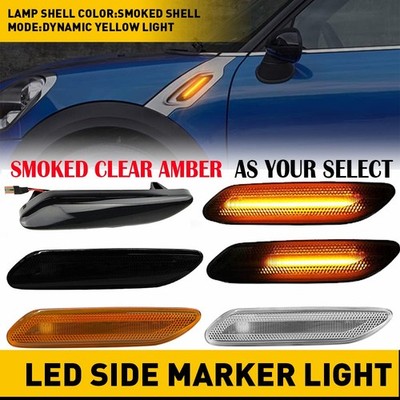 2PC Side Marker Light Front for 2011-2016 Mini Cooper Countryman Paceman R60 R61