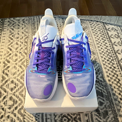 Li-Ning All City 11 Men's Basketball Shoes Purple/White/Blue ABAT031-3