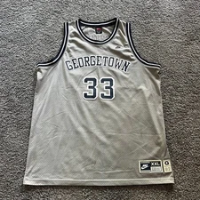 Nike Georgetown Hoyas Patrick Ewing #33 Swingman Jersey Grey Mens 2XL 1982 NCAA