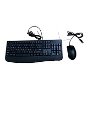Amazon Basics USB Wired Computer Keyboard and Wired Mouse Bundle Pack Open Box 