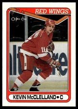 1990-91 O-Pee-Chee Kevin McClelland Detroit Red Wings #389