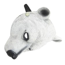 Polar Bear Mask Animal Masquerade for Women Cartoon Halloween Masks Banquet Man