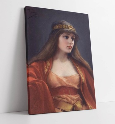 BEDUINENMÄDCHEN, LUIS RICARDO FALERO - TIEF GERAHMTER LEINWANDBILD-WANDDRUCK