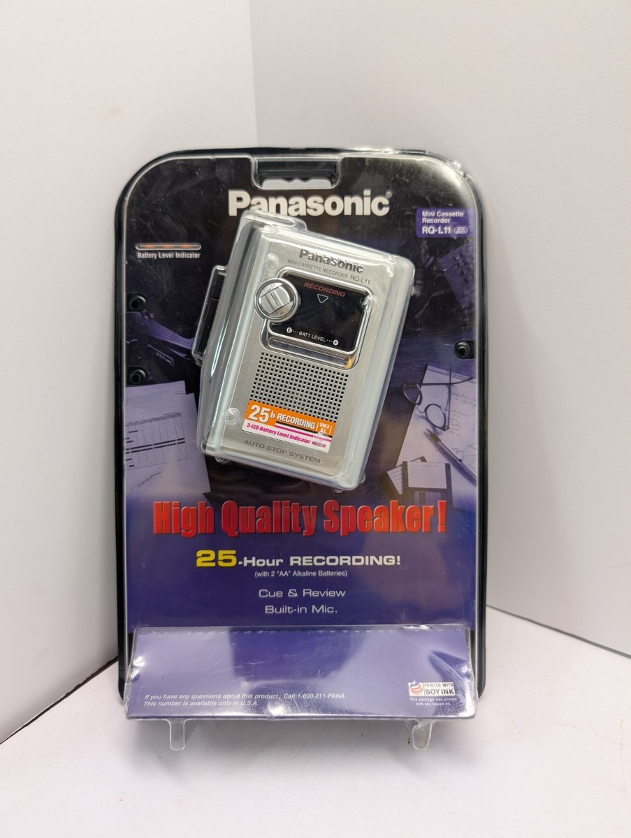【中古】「非常に良い」パナソニック テープレコーダー RQ-L11-S Panasonic RQ-L11 Handheld Cassette Voice Recorder for sale online