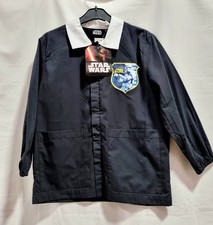 Grembiule Scuola Elementare Bambino Star Wars Nero con Cerniera Zip e Colletto B