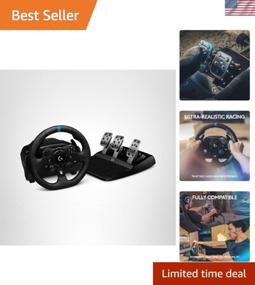 923 Racing Wheel Pedals for Xbox Series X|S PC TrueForce Force Feedback Leather