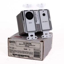 RDL DD-BN2ML Mic/Line Dante Interface 2x2 White