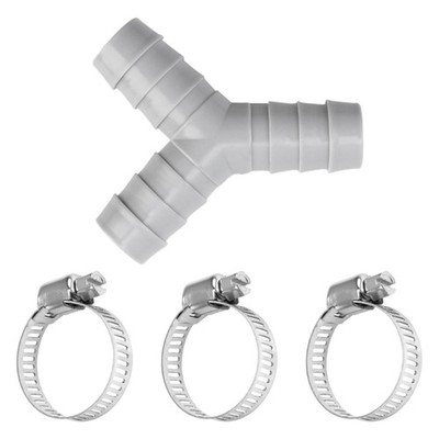 Washing Machine Drain Adapter Y Type Splitter Plastic Texture Perfect for Pipe
