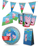 Peppa Pig Deko Set 47Tlg Mit Wimpelkette Tellern Bechern Servietten GeschenktüTe
