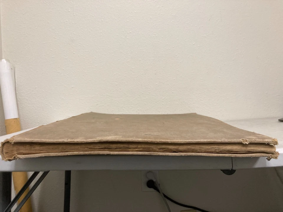 Antique Photo Album Scrap Book – Beautiful Illustrations – 25"x 19" Foto 2 de 4