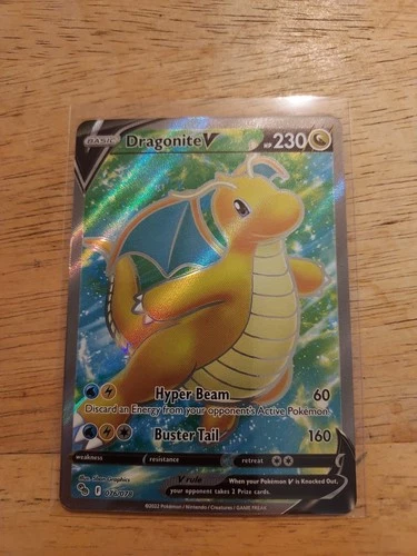 FULL ART Dragonite V ULTRA RARE 076/078 Pokemon GO Holo Foil Holographic - MP