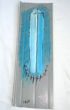 JAN 6  PAINTING ON METAL WASHINGTON MONUMENT Jr CHARLIE OUTSIDER POLITICAL ART