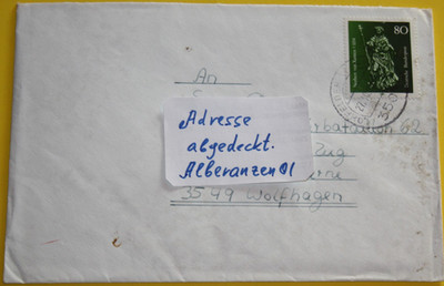BU. Befördert von Lohfelden nach Wolfhagen. BM MI: 1212 am 27.10.1984 (11.629)