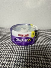 Maxell DVD RW 4.7GB 4x Rewritable, Recordable Disc Spindle Pack of 15 New