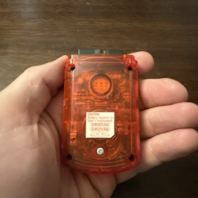 OEM Sega Dreamcast VMU Memory Unit - HKT-7000 - Clear Red - New Batteries!