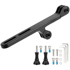 Precision CNC Machined Aluminum Dual Camera Mount for Bicycle Handlebar Use
