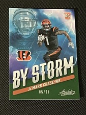 Ja'Marr Chase 2021 Absolute By Storm Green Spectrum /25 Bengals Rookie SSP
