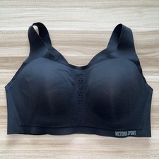 Victoria's Secret Victoria Sport Angel Max Sports Bra 36DD Black Racerback Laser